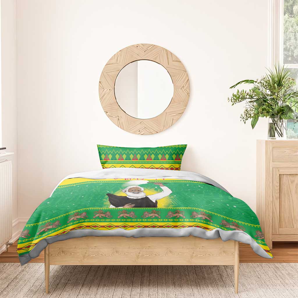 Afro Ethiopia Christmas Bedding Set Melkam Gena Yegena Abat LT05
