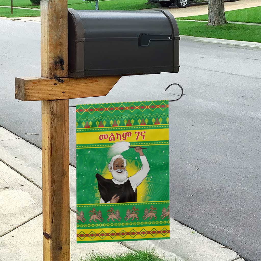 Afro Ethiopia Christmas Garden Flag Melkam Gena Yegena Abat LT05