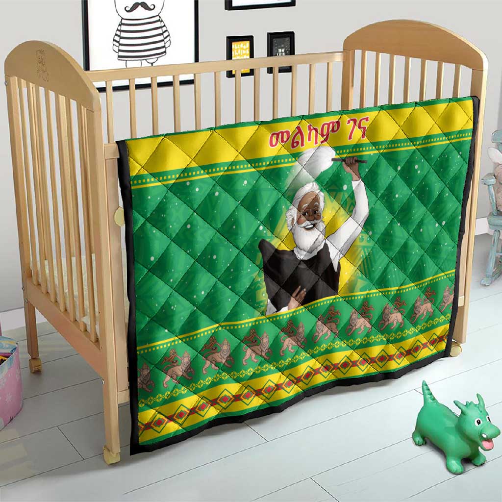 Afro Ethiopia Christmas Quilt Melkam Gena Yegena Abat LT05