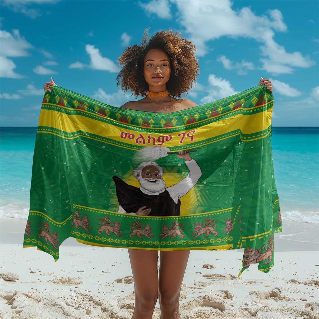 Afro Ethiopia Christmas Sarong Melkam Gena Yegena Abat LT05