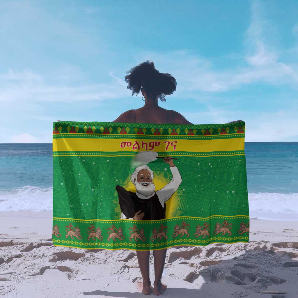 Afro Ethiopia Christmas Sarong Melkam Gena Yegena Abat LT05