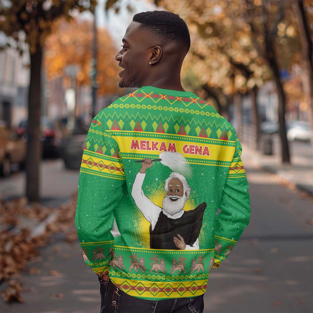 Afro Ethiopia Christmas Sweatshirt Melkam Gena Yegena Abat LT05