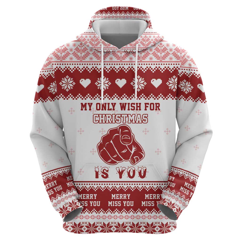 Romantic Christmas Hoodie My Only Wish For Xmas Is You LT05
