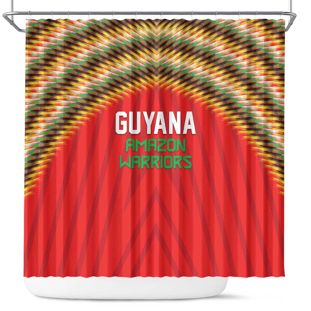 Guyana Cricket Shower Curtain Go Amazon Warriors LT05