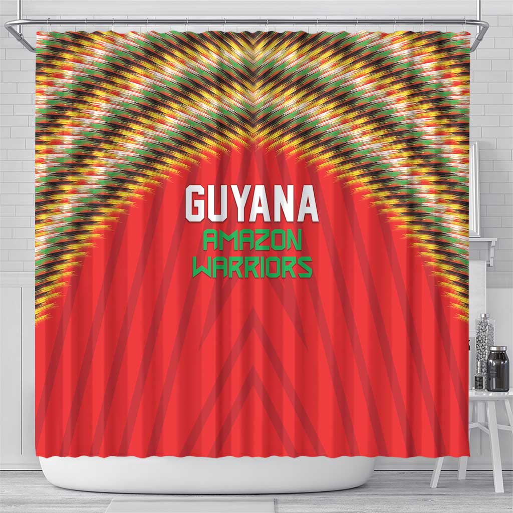 Guyana Cricket Shower Curtain Go Amazon Warriors LT05
