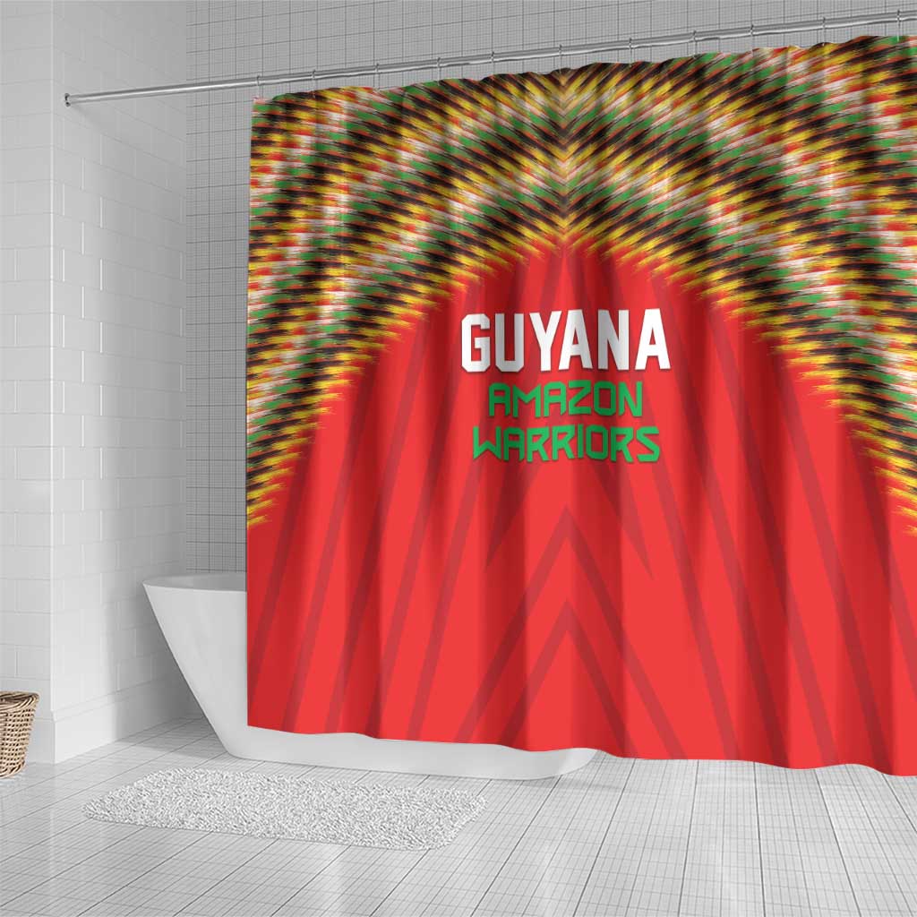 Guyana Cricket Shower Curtain Go Amazon Warriors LT05