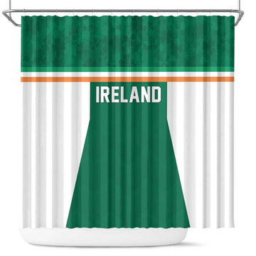 Ireland Rugby Shower Curtain Old Retro Style LT05