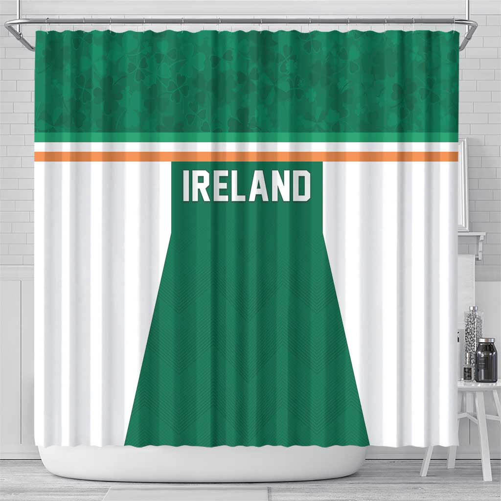 Ireland Rugby Shower Curtain Old Retro Style LT05