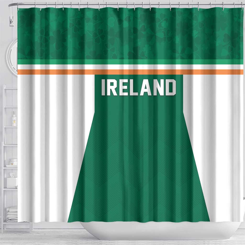 Ireland Rugby Shower Curtain Old Retro Style LT05