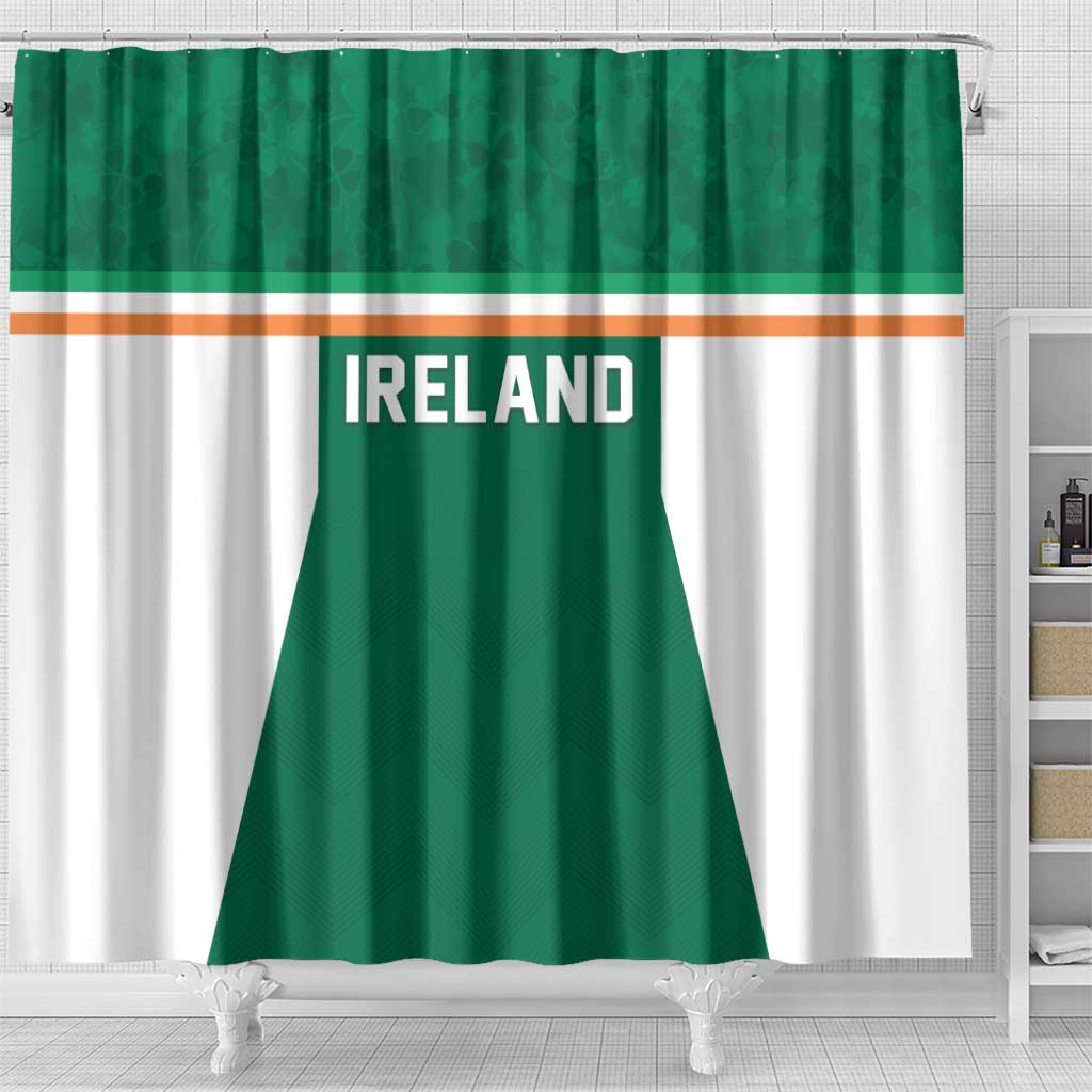 Ireland Rugby Shower Curtain Old Retro Style LT05