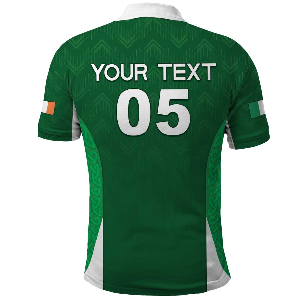 Custom Ireland Rugby Polo Shirt Irish Celtic Shamrock LT05