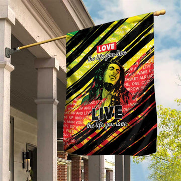 Reggae Legend Garden Flag Love The Life You Live Live The Life You Love LT05