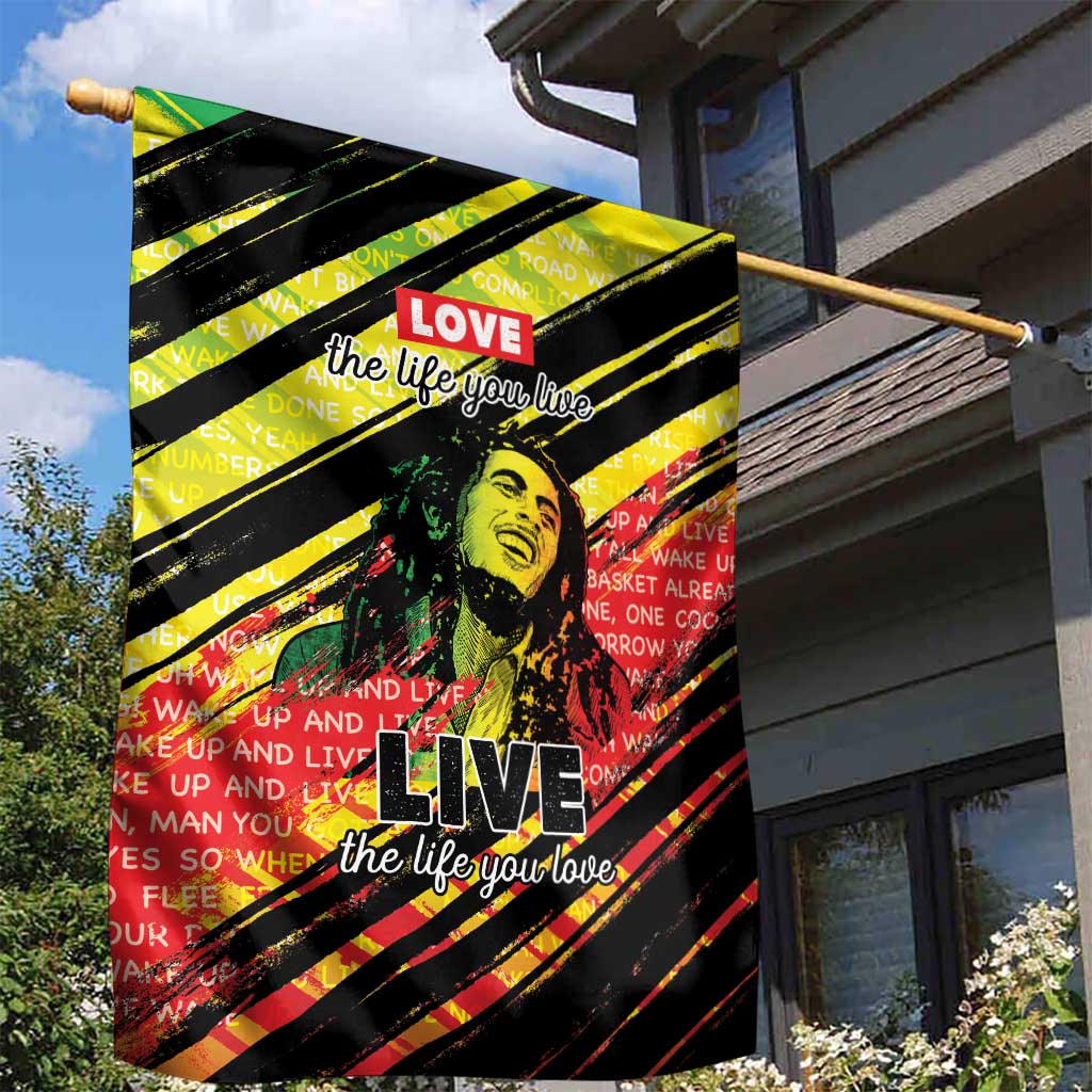 Reggae Legend Garden Flag Love The Life You Live Live The Life You Love LT05