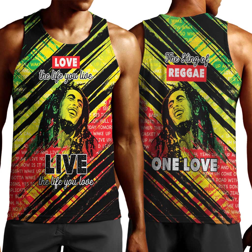 Reggae Legend Men Tank Top Love The Life You Live Live The Life You Love LT05