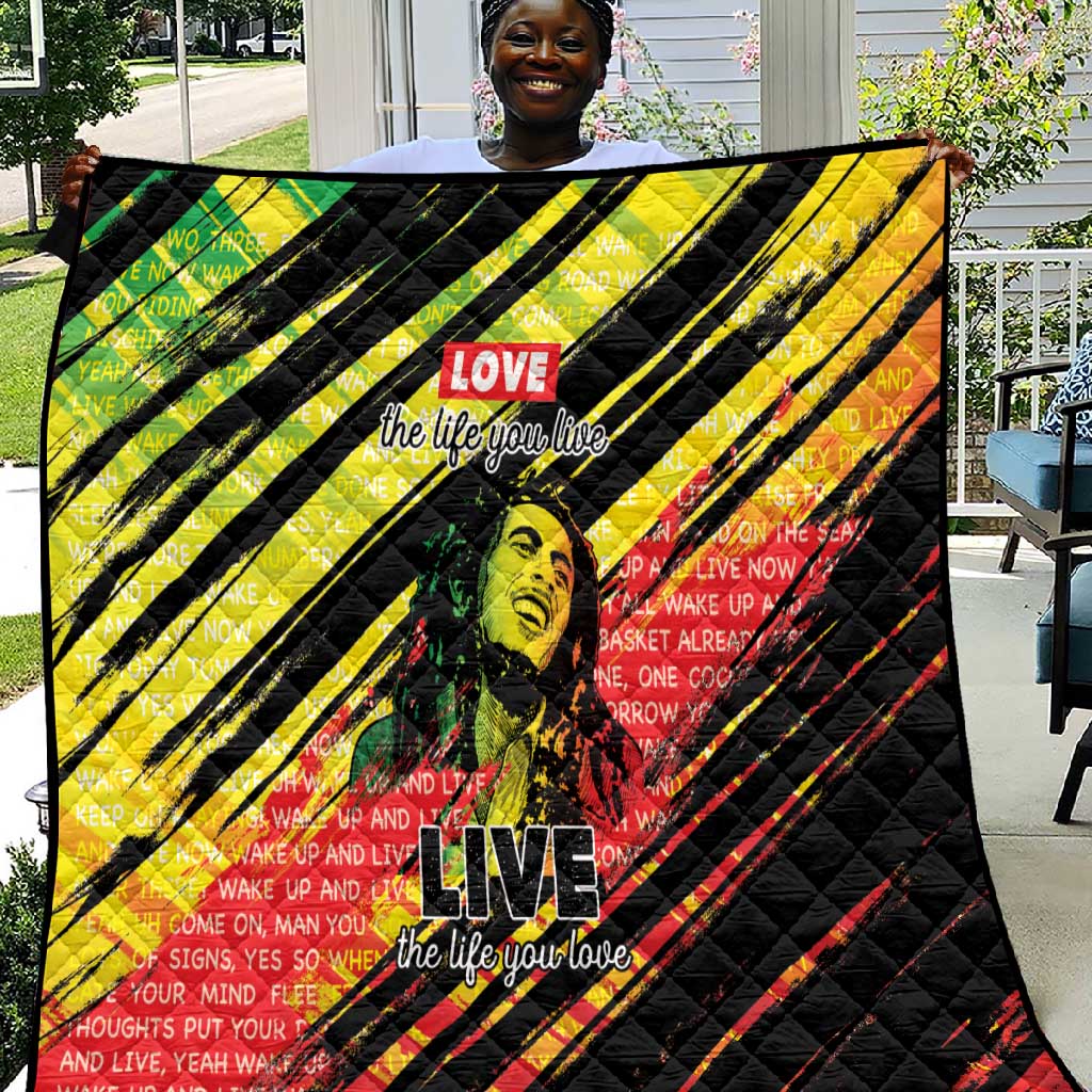 Reggae Legend Quilt Love The Life You Live Live The Life You Love LT05