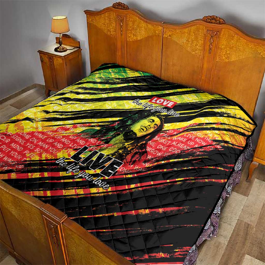 Reggae Legend Quilt Love The Life You Live Live The Life You Love LT05