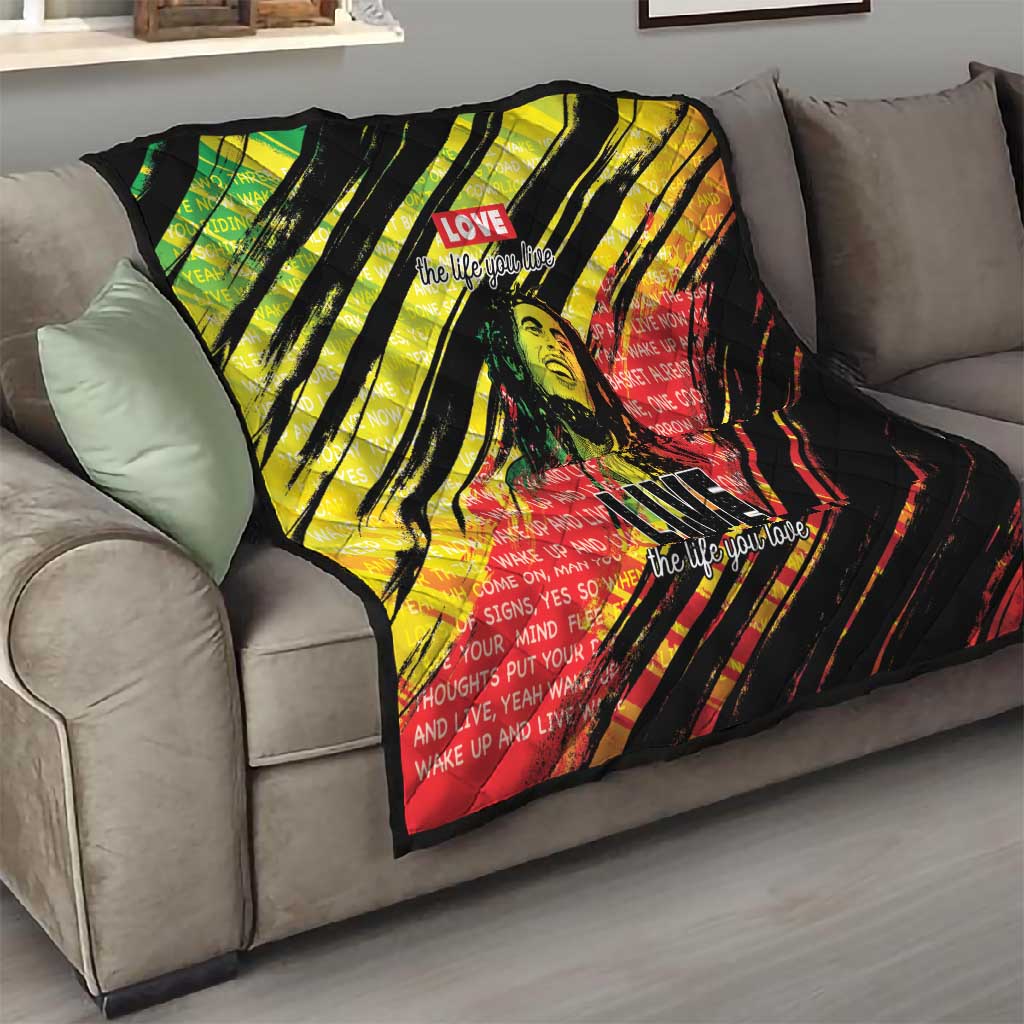 Reggae Legend Quilt Love The Life You Live Live The Life You Love LT05