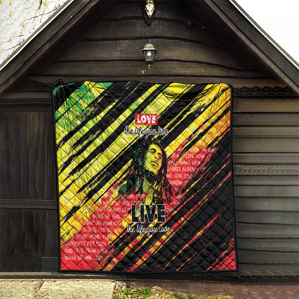 Reggae Legend Quilt Love The Life You Live Live The Life You Love LT05