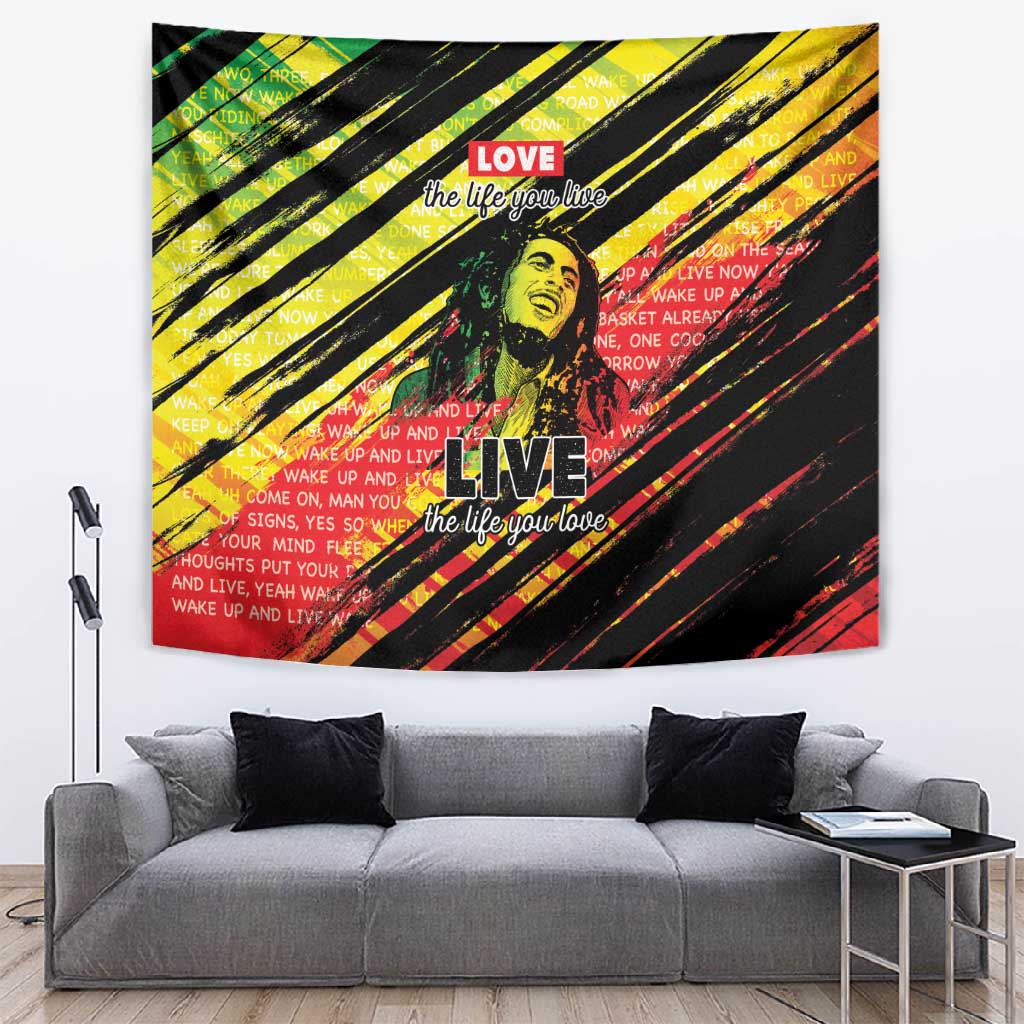 Reggae Legend Tapestry Love The Life You Live Live The Life You Love LT05