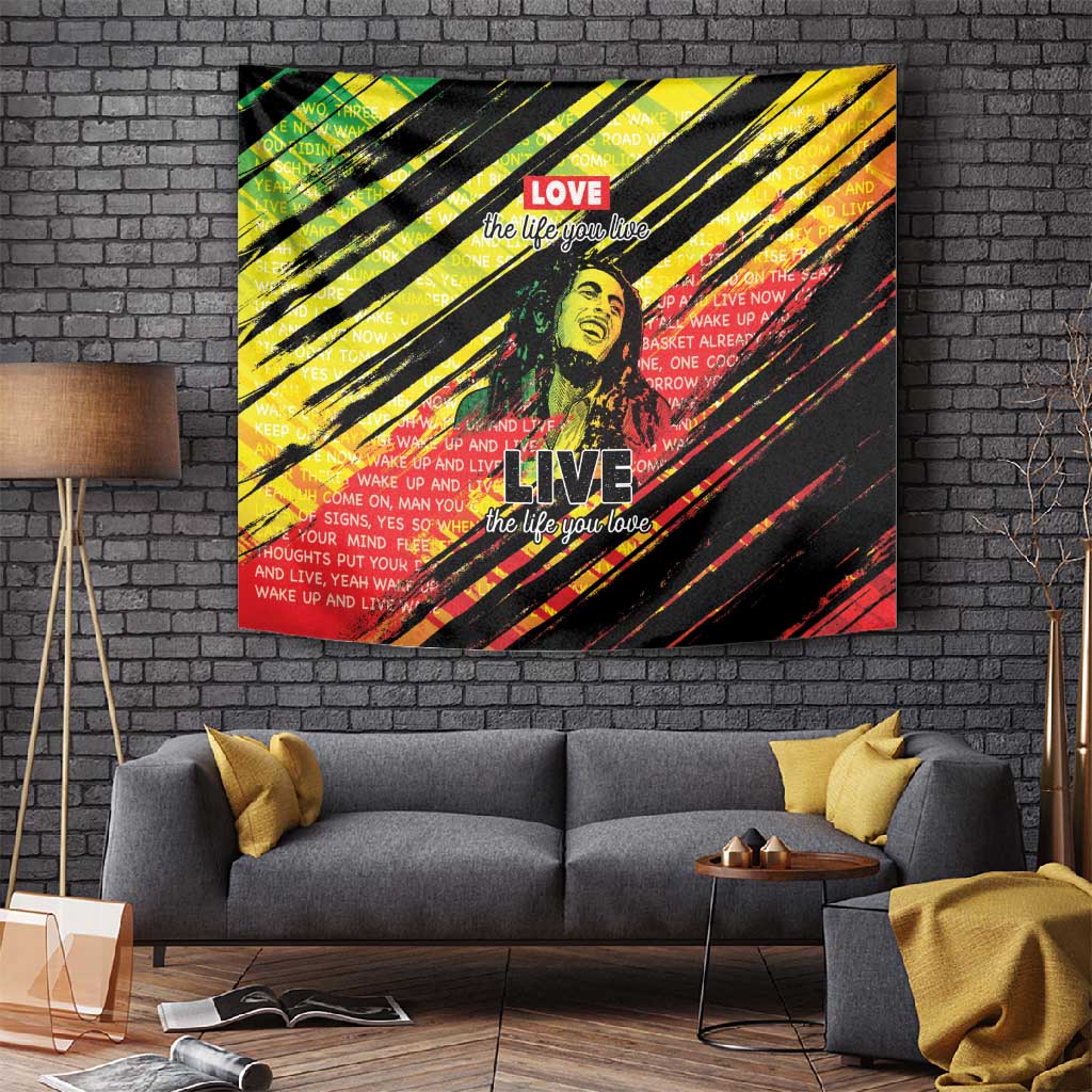 Reggae Legend Tapestry Love The Life You Live Live The Life You Love LT05
