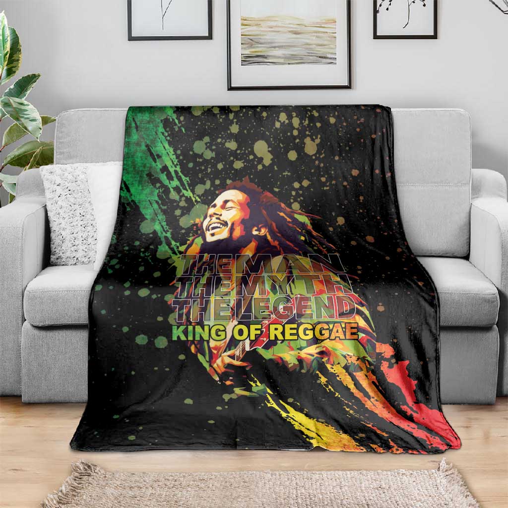 Afro Legend Bob Blanket One Love Heart Destiny LT05