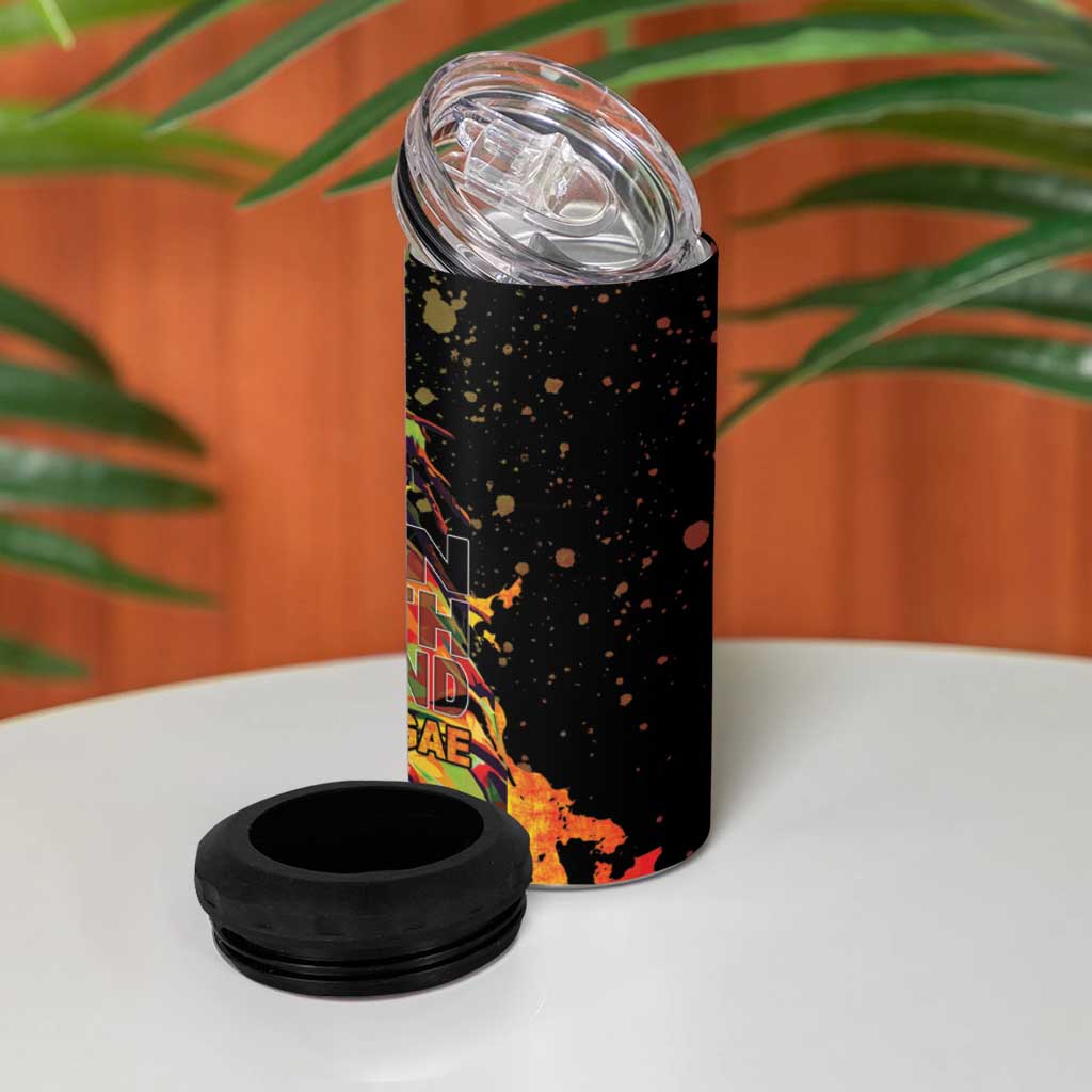 Afro Legend Bob 4 in 1 Can Cooler Tumbler One Love Heart Destiny LT05