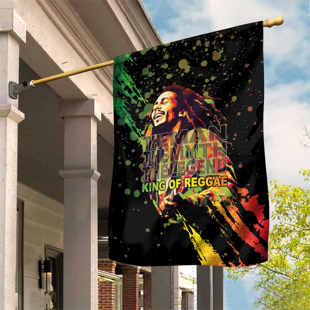 Afro Legend Bob Garden Flag One Love Heart Destiny LT05