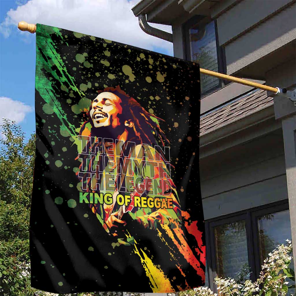 Afro Legend Bob Garden Flag One Love Heart Destiny LT05