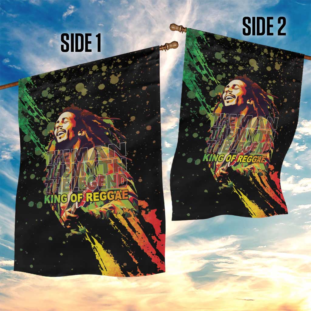 Afro Legend Bob Garden Flag One Love Heart Destiny LT05