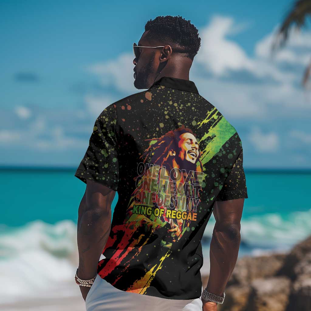 Afro Legend Bob Hawaiian Shirt One Love Heart Destiny LT05