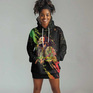 Afro Legend Bob Hoodie Dress One Love Heart Destiny LT05