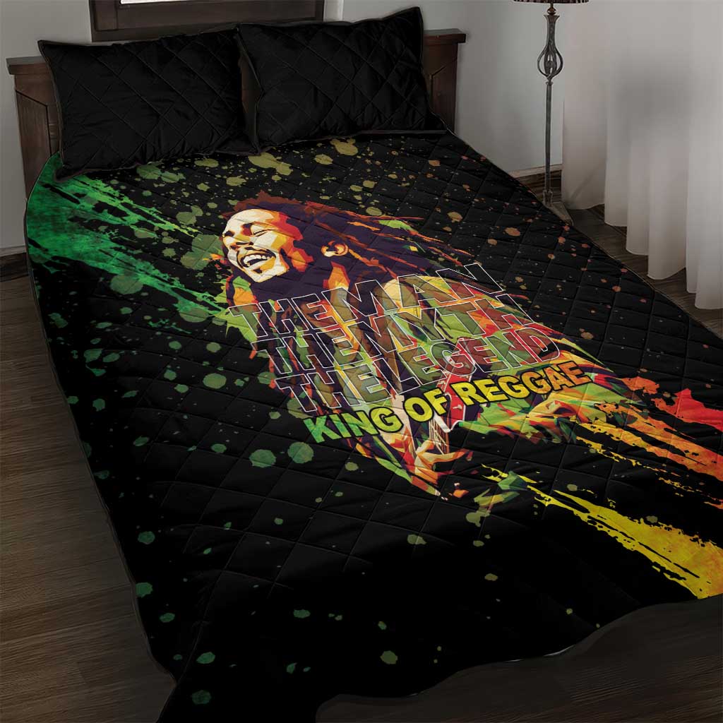 Afro Legend Bob Quilt Bed Set One Love Heart Destiny LT05