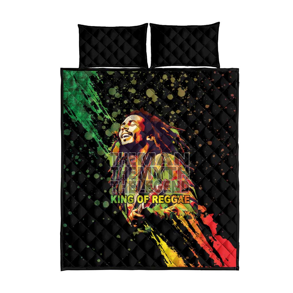 Afro Legend Bob Quilt Bed Set One Love Heart Destiny LT05