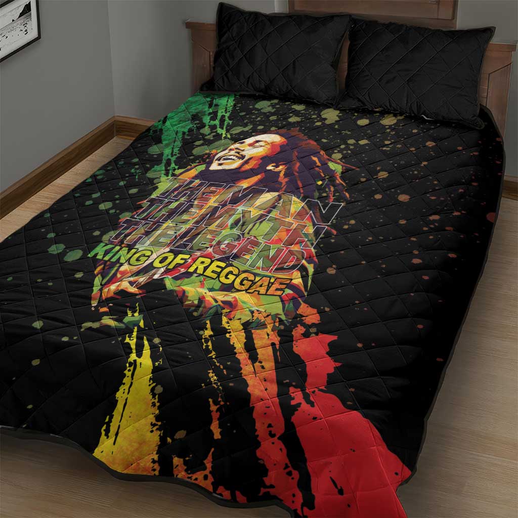 Afro Legend Bob Quilt Bed Set One Love Heart Destiny LT05