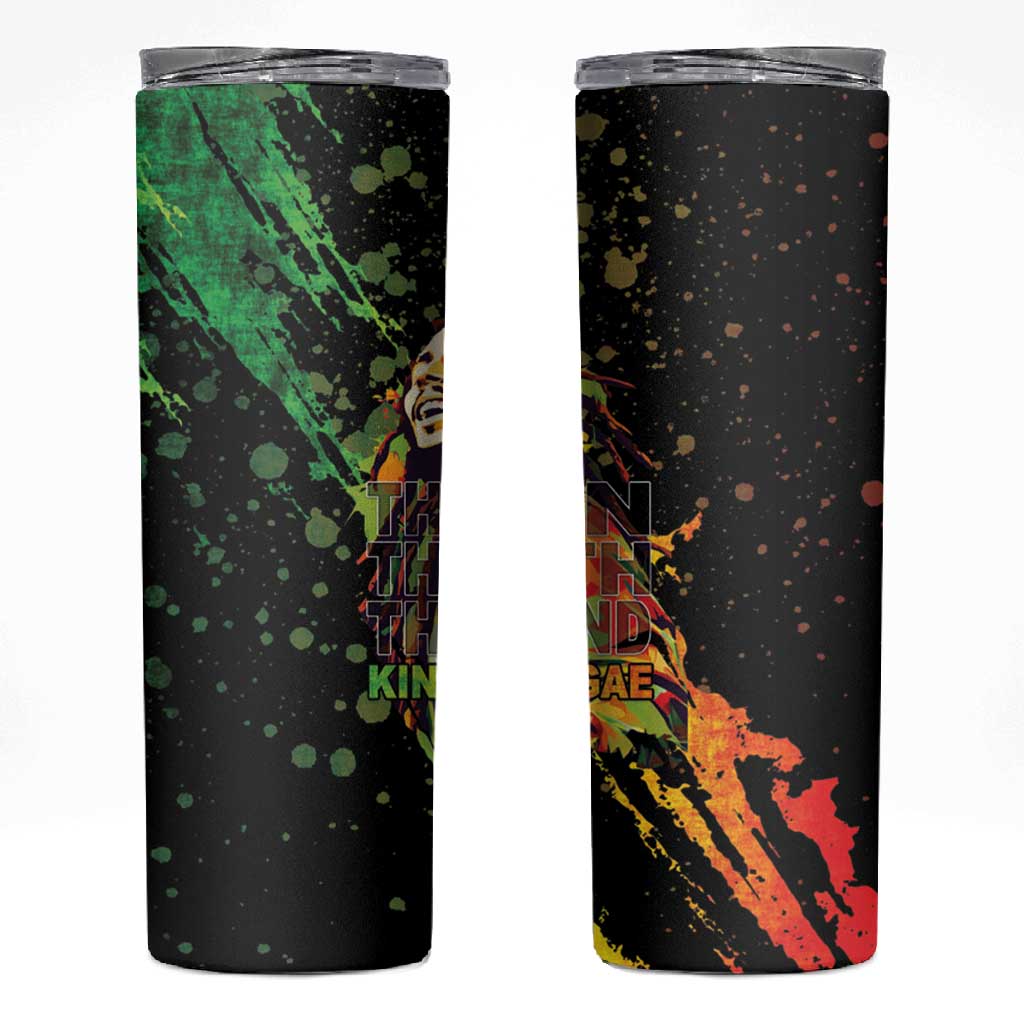 Afro Legend Bob Skinny Tumbler One Love Heart Destiny LT05