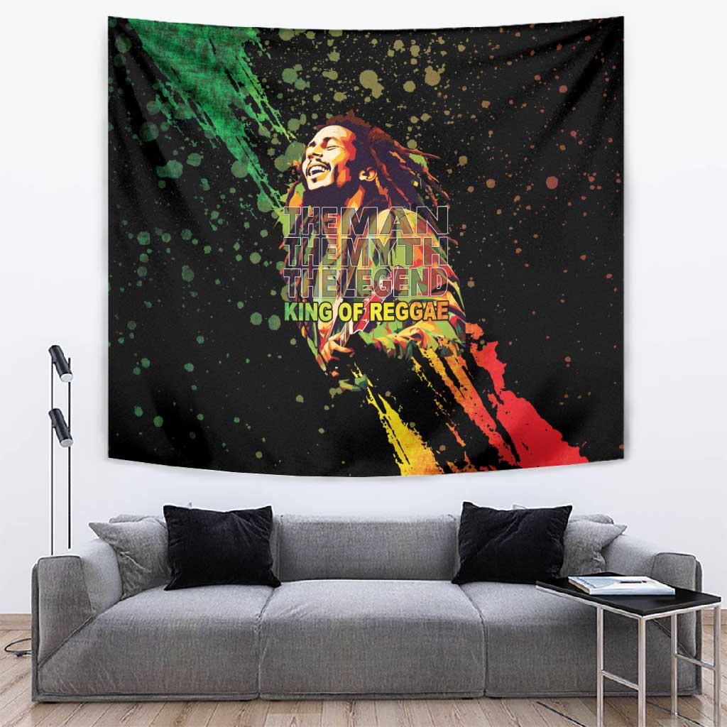 Afro Legend Bob Tapestry One Love Heart Destiny LT05