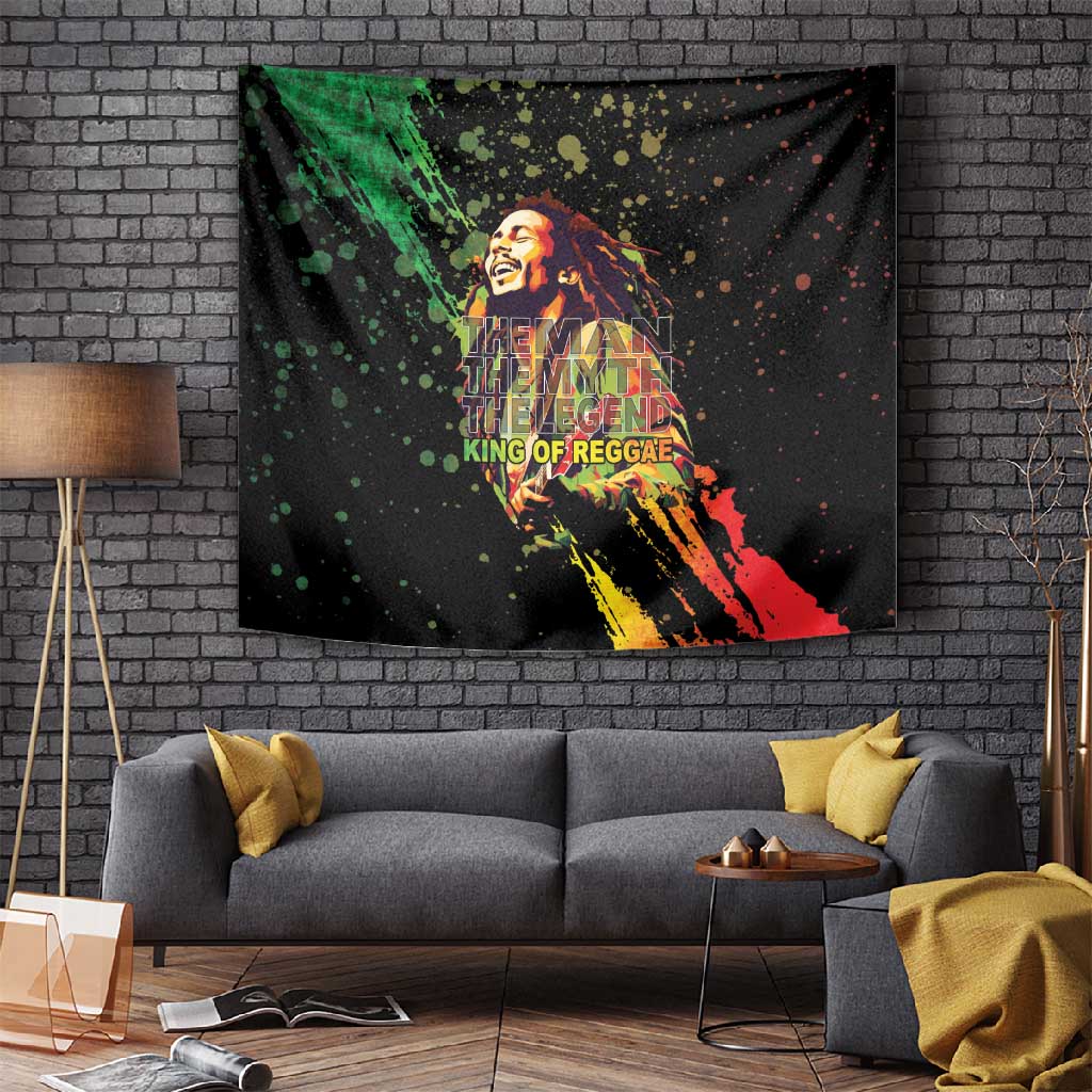 Afro Legend Bob Tapestry One Love Heart Destiny LT05