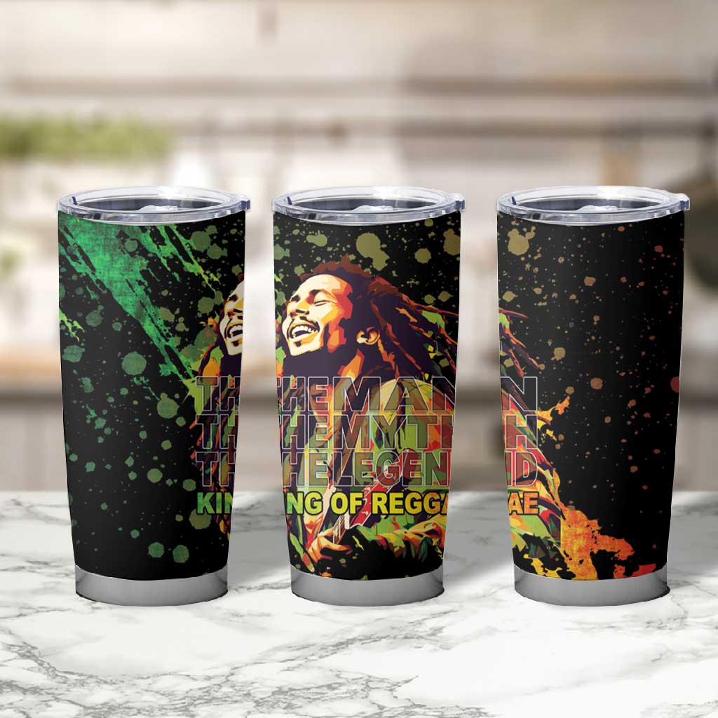 Afro Legend Bob Tumbler Cup One Love Heart Destiny LT05