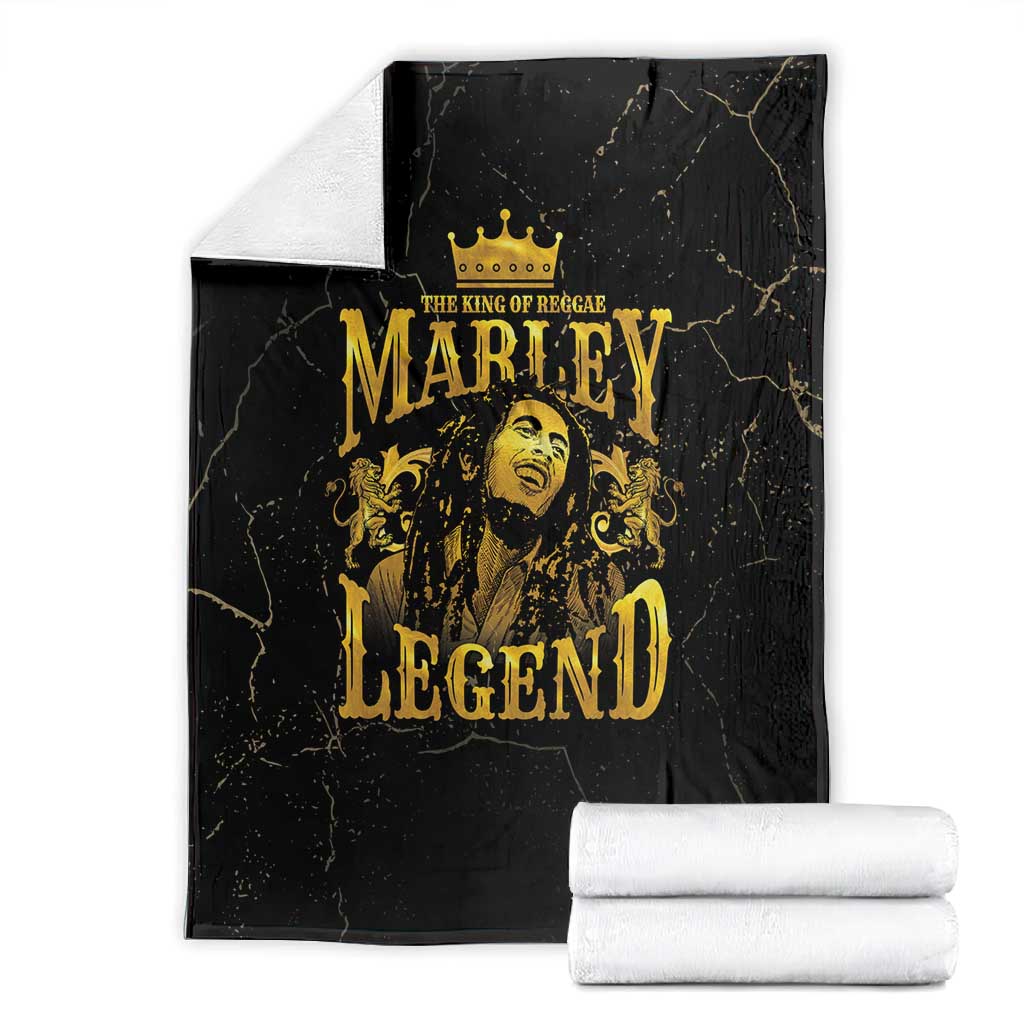 Reggae King Marley Blanket Gold Lion LT05