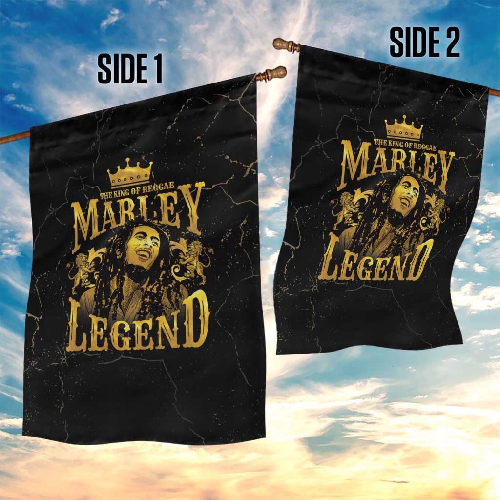 Reggae King Marley Garden Flag Gold Lion LT05