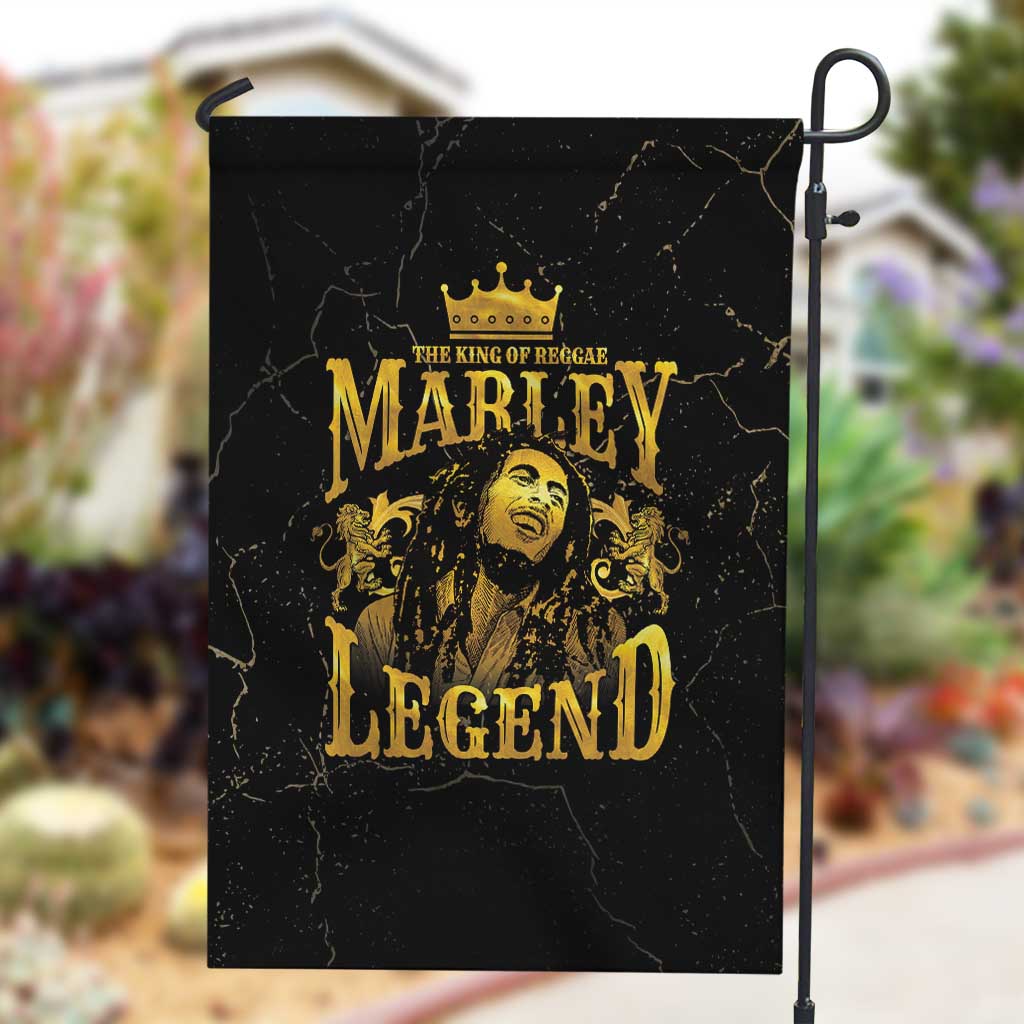 Reggae King Marley Garden Flag Gold Lion LT05