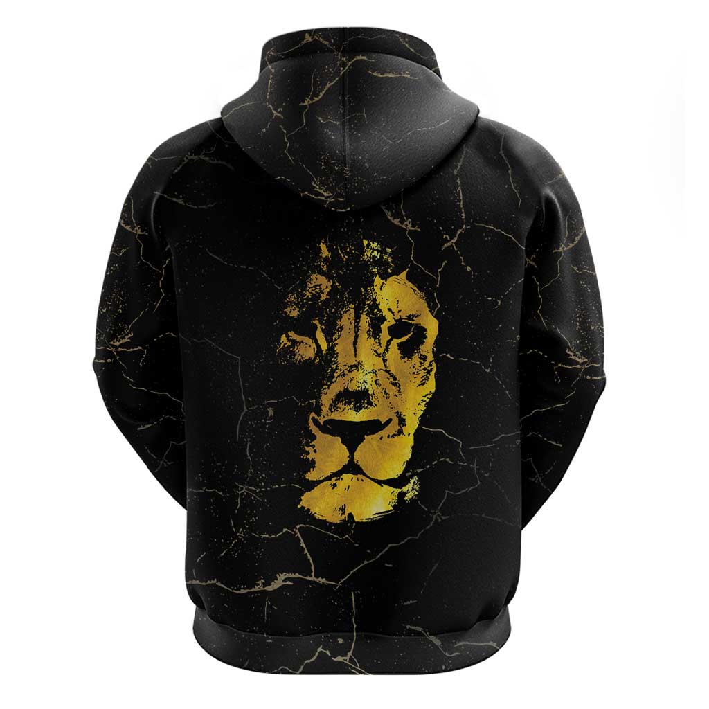 Reggae King Marley Hoodie Gold Lion LT05