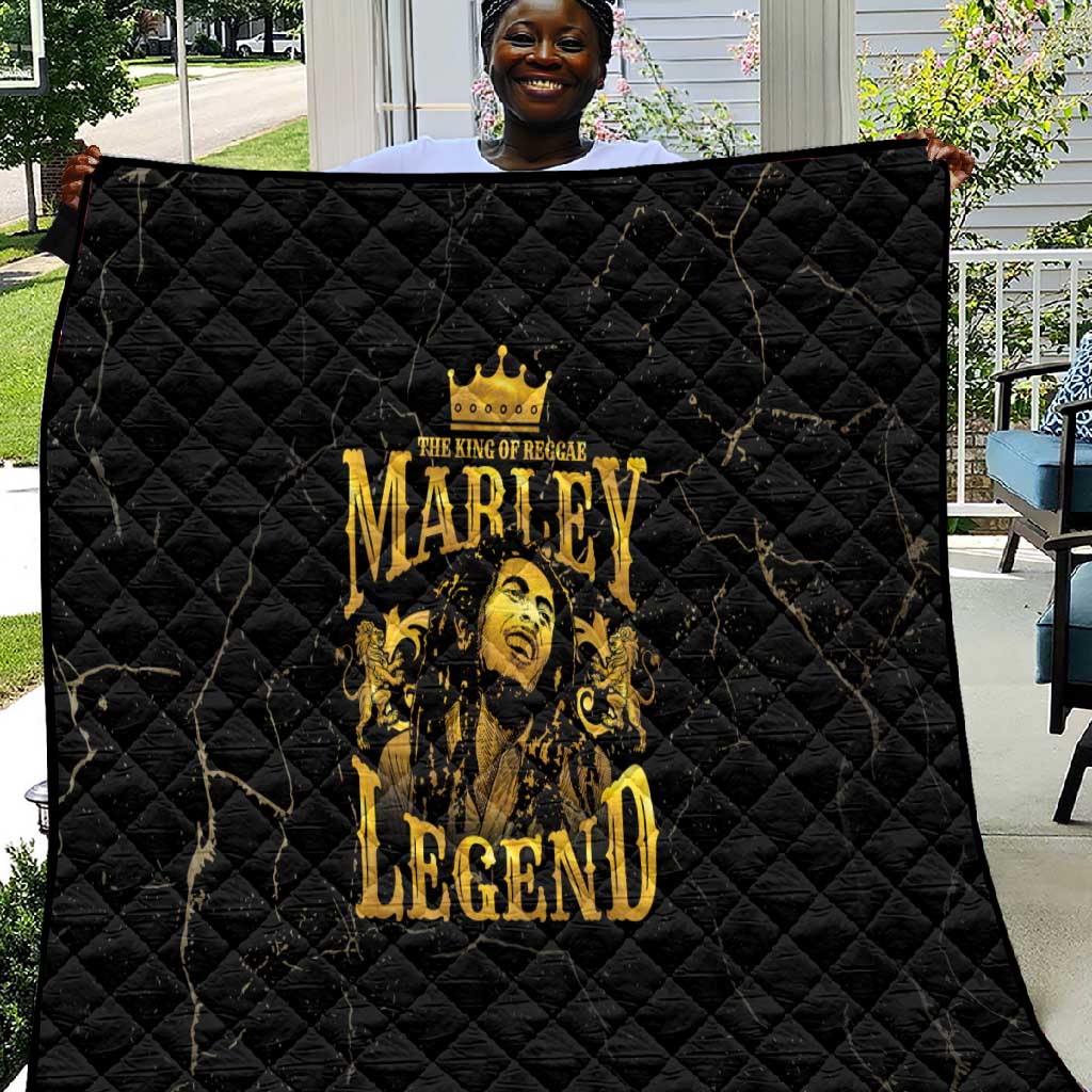Reggae King Marley Quilt Gold Lion LT05
