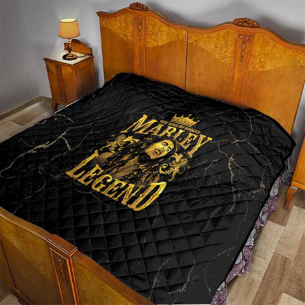 Reggae King Marley Quilt Gold Lion LT05