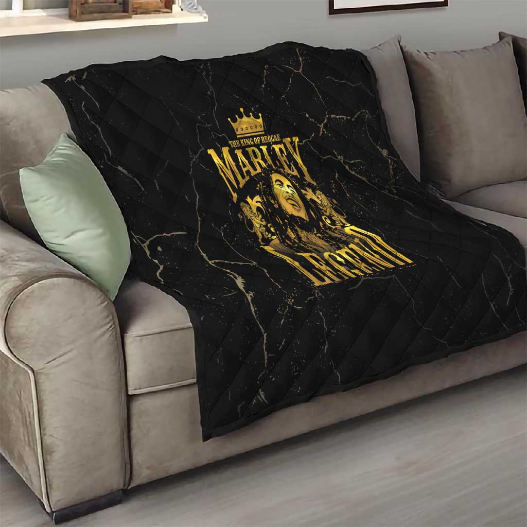 Reggae King Marley Quilt Gold Lion LT05