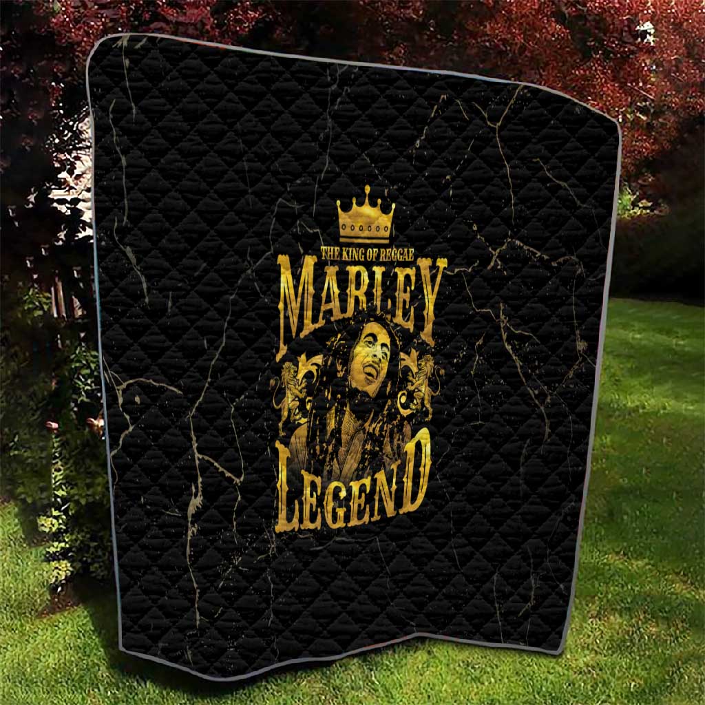 Reggae King Marley Quilt Gold Lion LT05