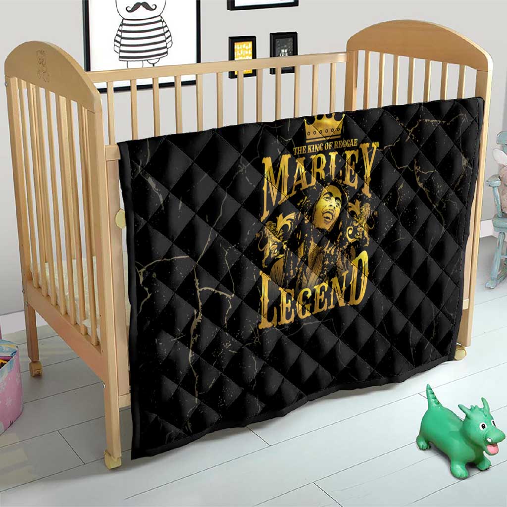 Reggae King Marley Quilt Gold Lion LT05