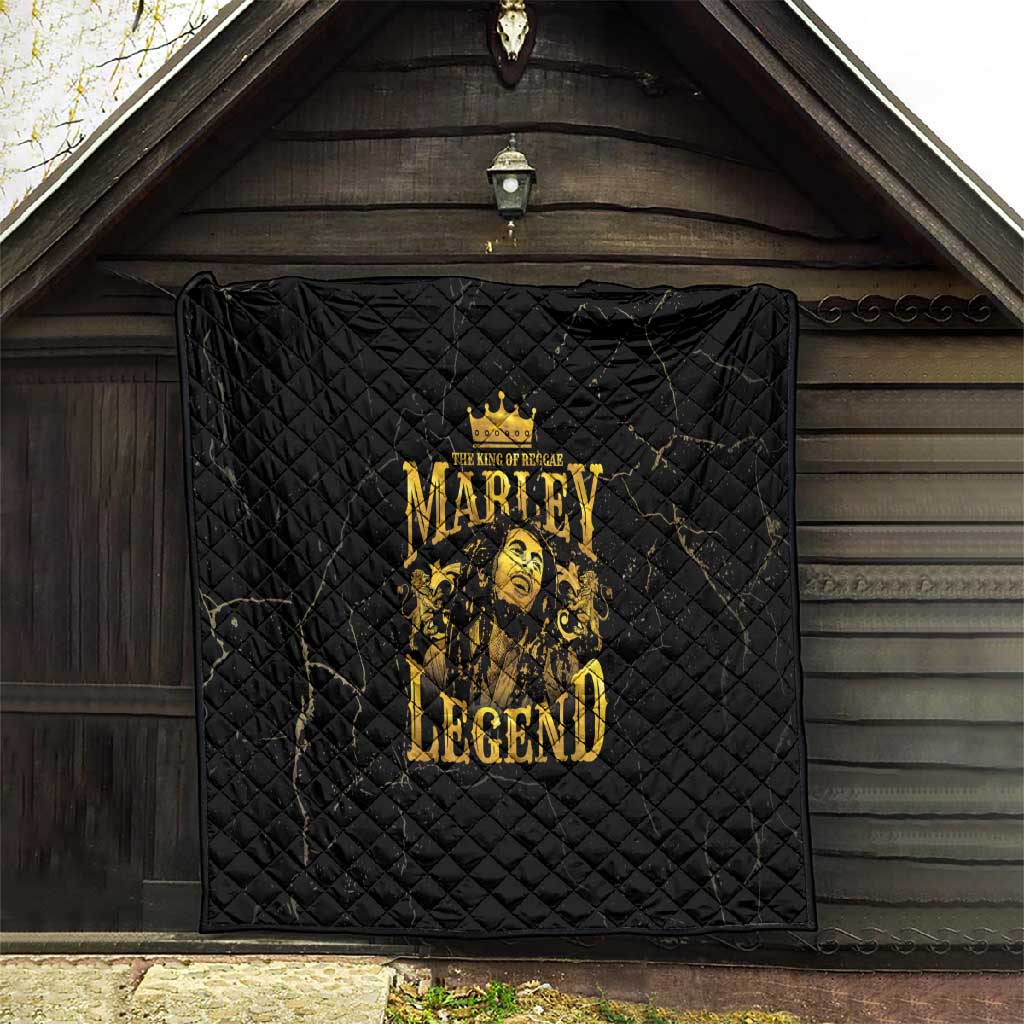 Reggae King Marley Quilt Gold Lion LT05
