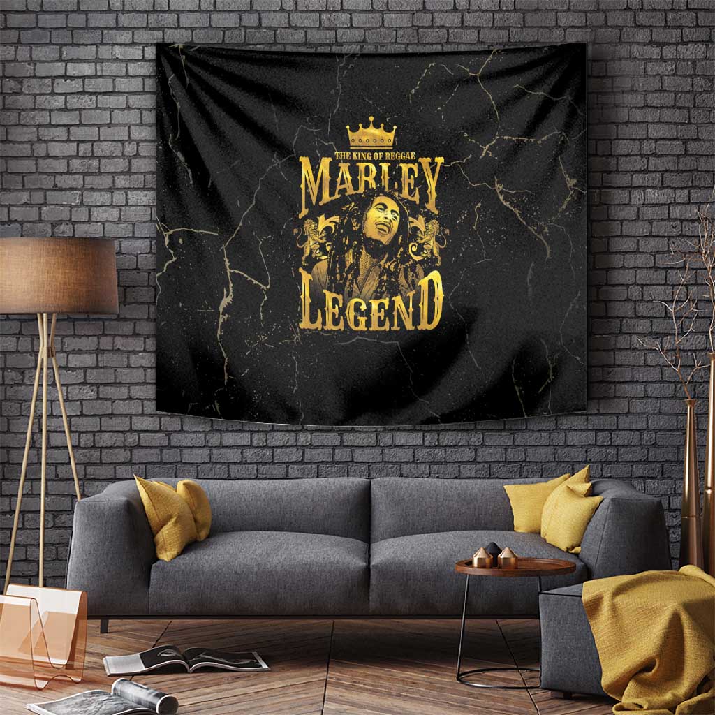 Reggae King Marley Tapestry Gold Lion LT05