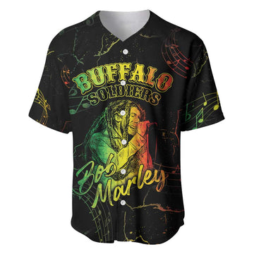 Reggae King Buffalo Soldier Baseball Jersey Honoring The Legend LT05